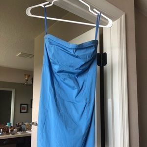 Blue strapless dress - Size 1